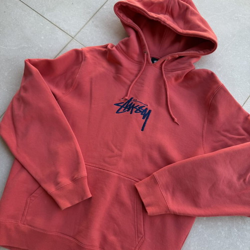 Stussy hoodie coral like new, size L