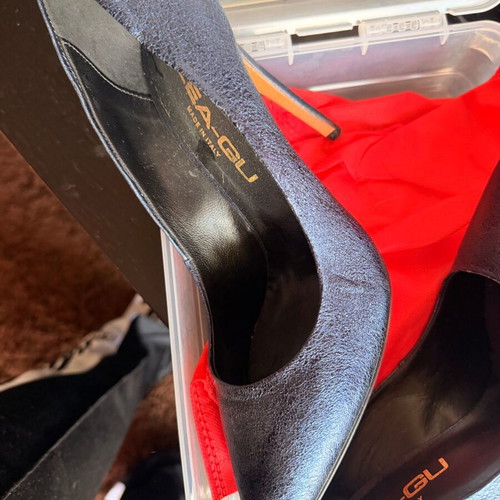 LEA-GU blue pumps new, size 39, Italian genuine leather