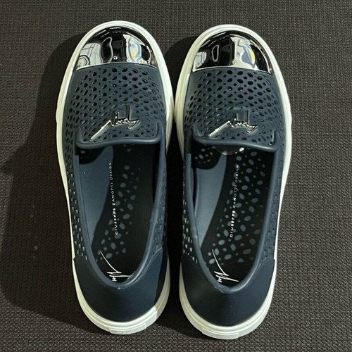 Giuseppe Zanotti Slip-on Leather Sneakers size 40 like new, dark blue