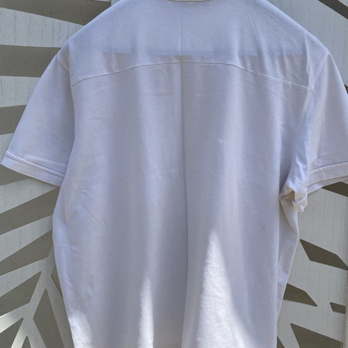 Unisex white shirt by Antonios Markos like new, short sleeve