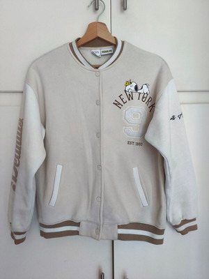 Zara bomber jacket like new, kids and women, white beige, size 164 cm