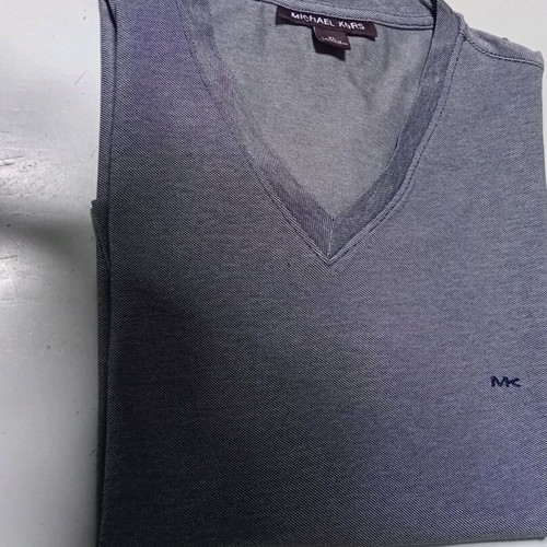 Michael Kors V Neck T-Shirt gray, men's, like new, size XL