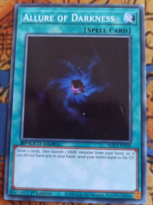 Allure Of Darkness Spell Card σαν καινούργιο για Speed Duel