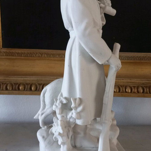 Bisque Soviet decorative unique, height 40cm, like new