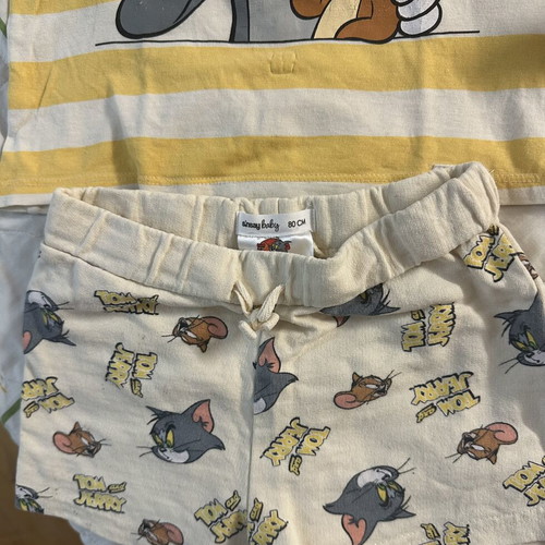 Baby summer clothing sets with cartoon characters