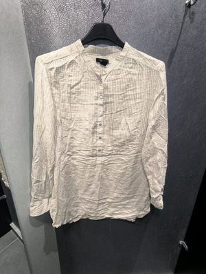 Beige satin striped shirt Sfera like new, size L
