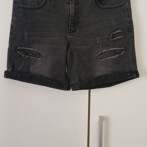 Guess women's shorts used, elastic, size M 38 10, gray