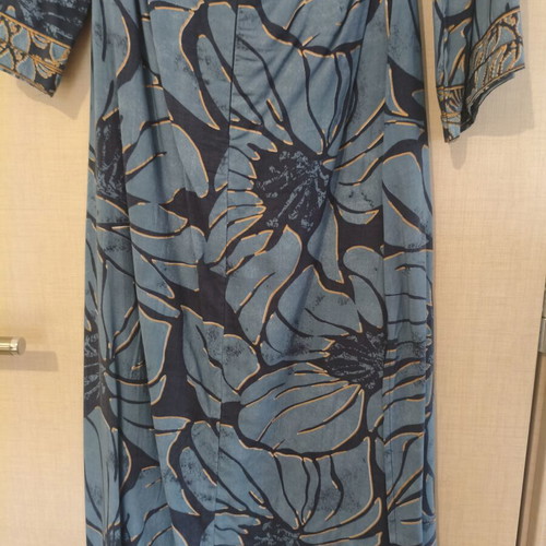 Attrattivo maxi dress new with cut-outs blue floral size S