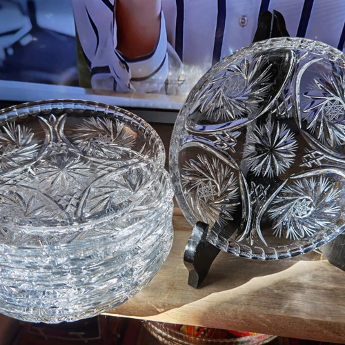 Crystal dessert plates new