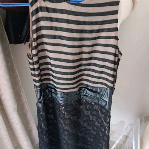 Raxevsky Catwalk Dress Used, Black and Brown, Size L