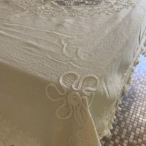 Linen tablecloth like new 135x192