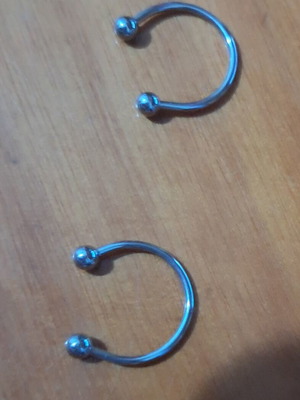 Chest earrings new, stainless steel silver