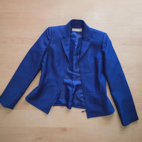 Tahari royal blue blazer size 6 like new