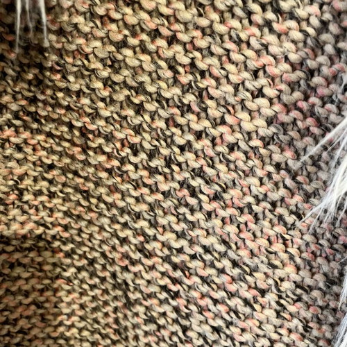 Knitted coat like new, size medium, beige and brown
