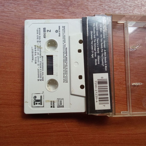 Neil Young Harvest audio tape collectible used, 1980s