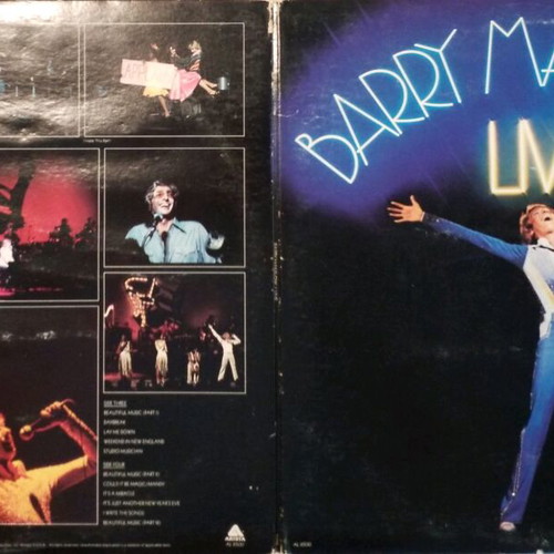 Barry Manilow Live vinyl used, pop