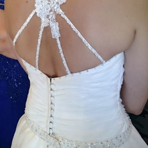 Wedding dress like new, size S, white