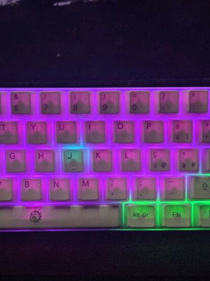 Μηχανικό πληκτρολόγιο DREVO Calibur RGB Bluetooth λευκό σαν καινούργιο