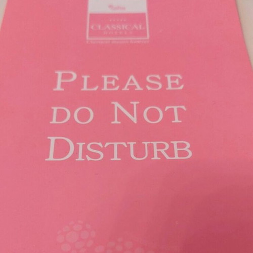 Collectible door card "Please Do Not Disturb" used, King George hotel