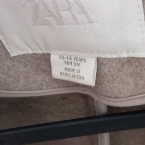Zara coat like new, size 164 XS-S, beige