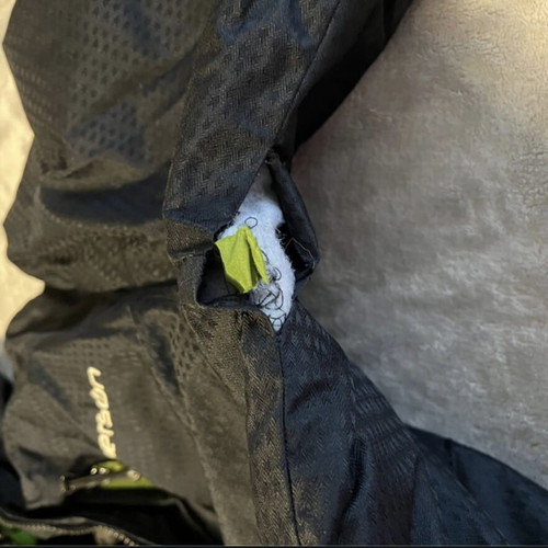 Emerson jacket used, black with green details, size L