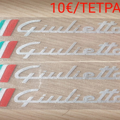 Alfa Romeo Giulietta stickers new