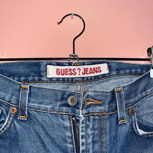 Τζιν Guess ίσια γραμμή σαν καινούργιο, μπλε, μέγεθος S/36/8