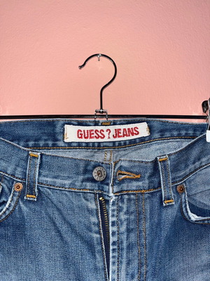 Τζιν Guess ίσια γραμμή σαν καινούργιο, μπλε, μέγεθος S/36/8