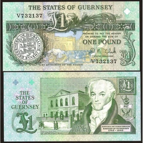Guernsey 1 Pound Banknote 1991 new