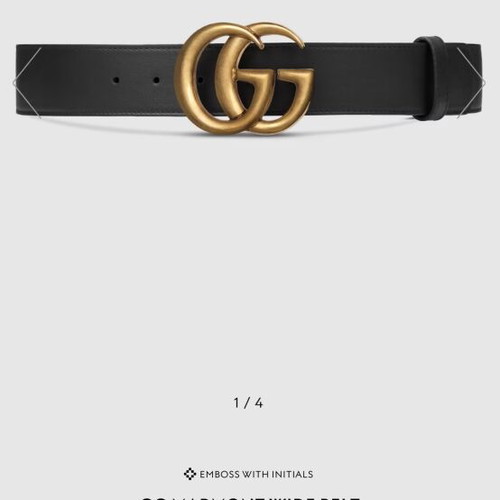 Gucci leather belt like new, size 105, black