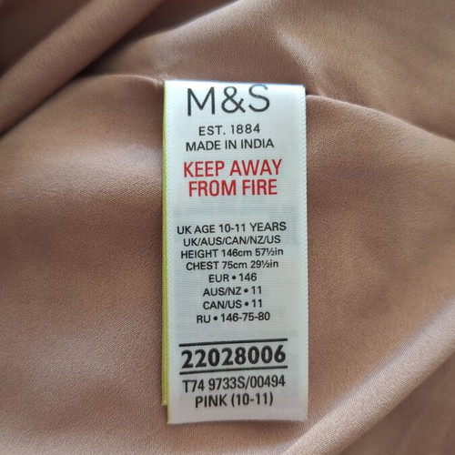 Marks & Spencer girls' dress like new for 10-11 years old