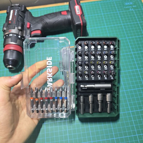 Parkside Performance Impact Drill 45Nm 12V with 4Ah Battery and Accessories like new