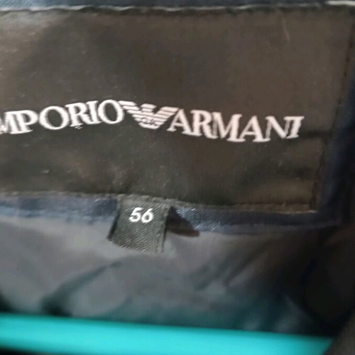 Emporio Armani men's jacket dark blue like new, size 56