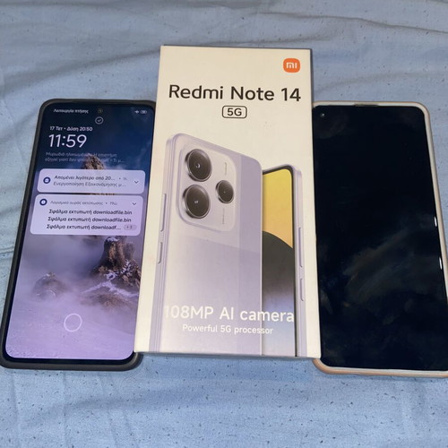 Xiaomi Redmi Note 14 5G 128GB and Samsung Galaxy A21s 64GB like new