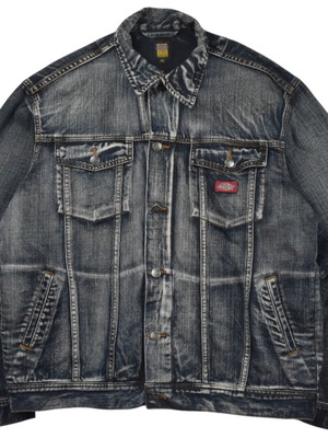 Vintage Dickies USA Trucker Denim Jacket used, size XL