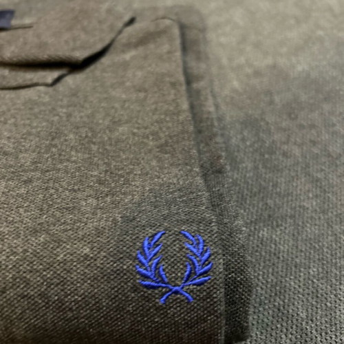 Fred Perry men's short-sleeve charcoal polo like new