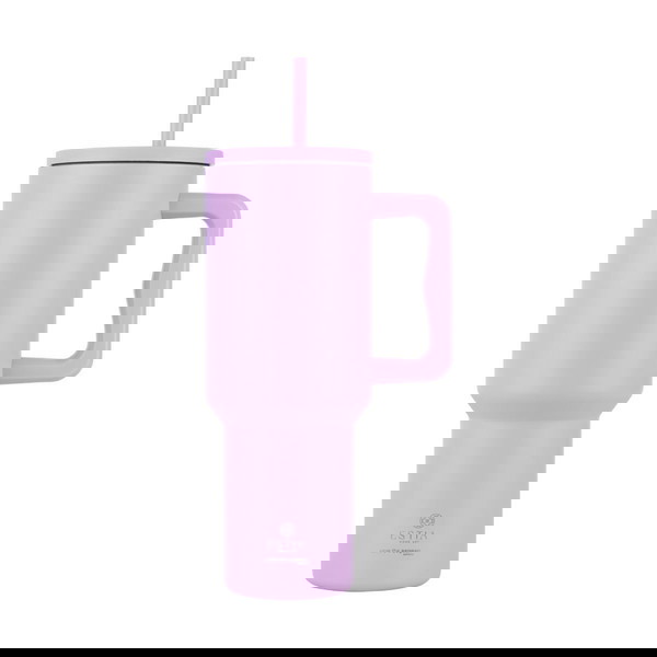 Μπουκάλι Θερμός Ανοξείδωτο BPA Free 1.2lt Lavender Purple με Καλαμάκι και Λαβή