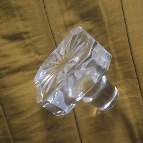 Crystal Engraved Decanter from England new