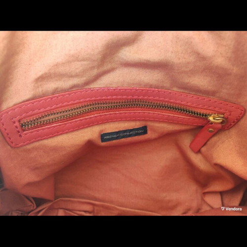Leather bag French Connection shoulder coral like new