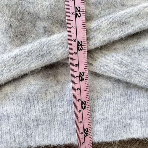 COS alpaca and wool wrap cardigan size L, light grey