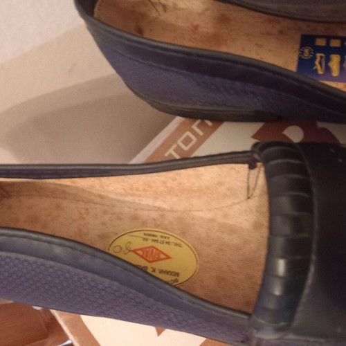 Women's blue ballerina shoes size 39, slightly defective