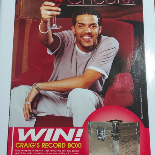 Mini Top Of The Pops Craig David Postermag poster magazine like new