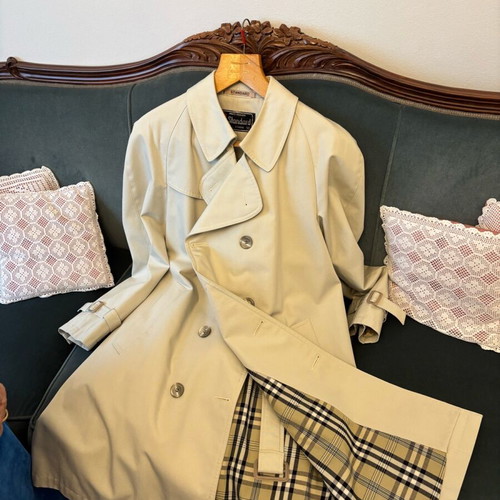 Men's trench coat like new, beige, size L