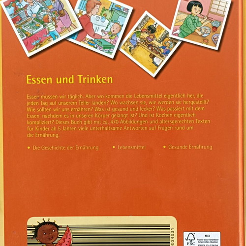 Essen und Trinken children's knowledge book like new, German