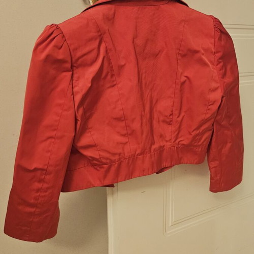 Pinko crop jacket coral, like new, evening style