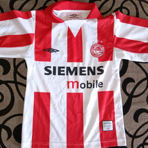 Olympiacos kids jersey used 2002-03 Umbro authentic