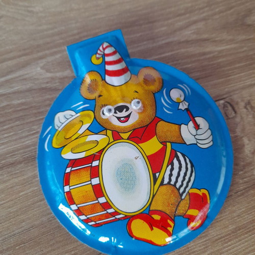 Metal toy used, collectible, rare, height 10cm