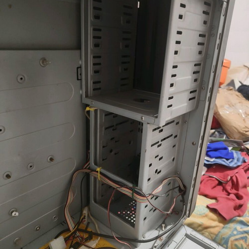 Retro PC Case with LCD Display used, Midi Tower ATX