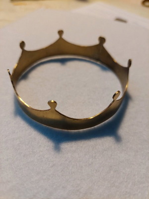 Handmade brass bracelet, new, diameter 6.5 cm