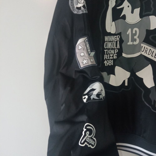 Nike x Parra Varsity Bomber Jacket used, black, size L
